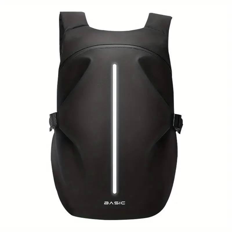 Black Motorcycle Riding Backpack Waterproof Helmet Storage Travel Backpack Reflective Safety Shoulder Bag Large Capacity For Men