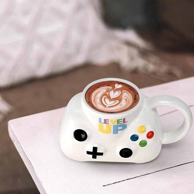 Cabtnca Gaming Mugs, Gamer Gifts, Gamer Mug, Gaming Gifts, Gamer Gifts for Men, Playstation Mug, Gameboy Coffee Mug, Novelty Mug for Gamer, Gameboy Cup, Gaming Coffee Cup, 13Oz