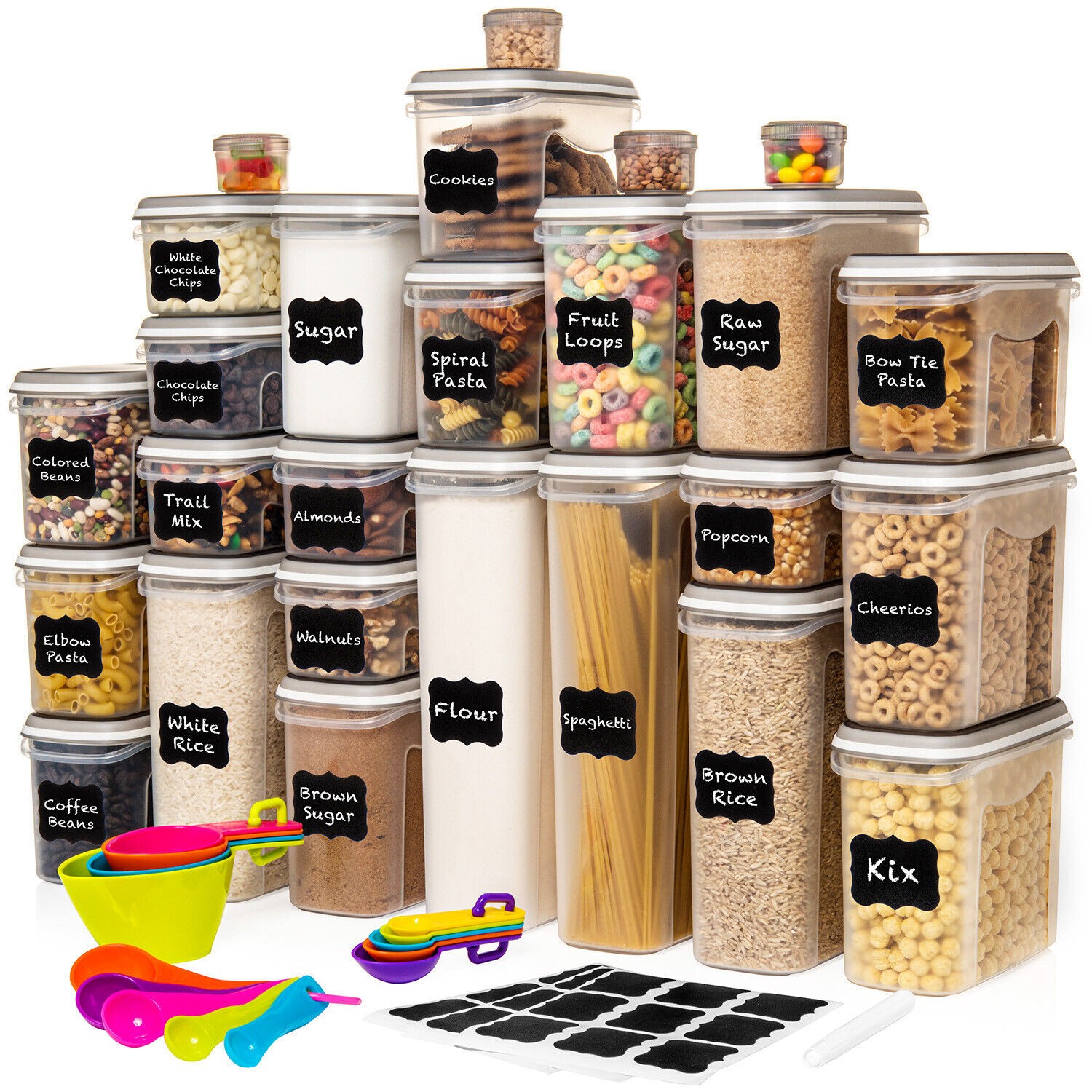 52 pc Airtight Food Storage Containers with Lids Leak Proof | 26 Containers Set