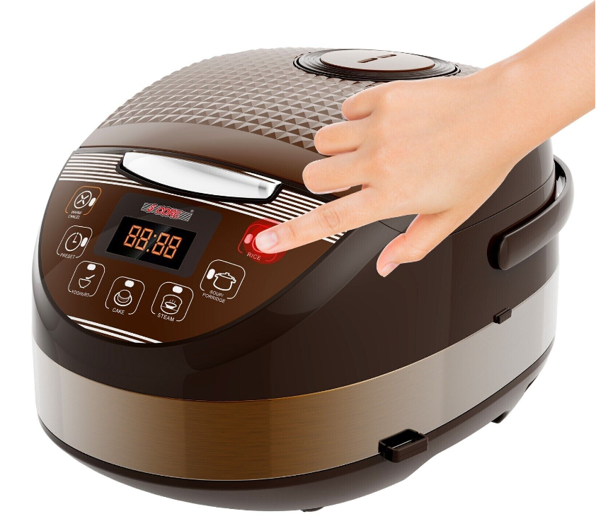 5Core 5.3 Qt Asian Style Programmable All-in-1 Multi Cooker, Rice Cooker, Slow