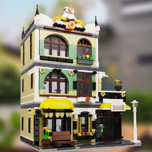 Goirzi Street View Series Restaurant #1 Toys 1186Pcs Building Blocks Set Puzzle