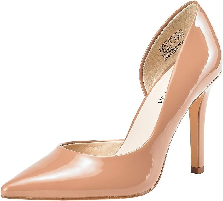 JENN ARDOR Stiletto High Heel Shoes for Women: Pointed, Closed Toe Classic Slip On Dress Pumps