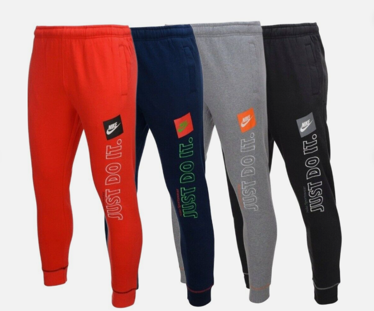 Nike Men's Joggers Just Do It NSW Athletic Sweatpants Sportwear Track Pants