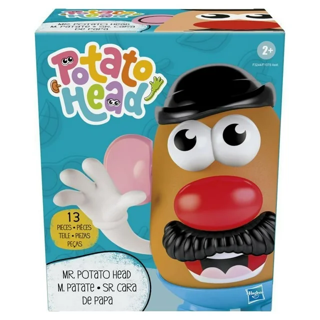 Potato Head Mr. Potato Head Classic Toy For Kids Ages 2 and Up, Includes 13 Parts and Pieces to Create Funny Faces
