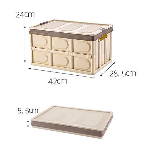 Lidded Storage Bins 2 Pack 30L Collapsible Storage Box Crates Plastic Tote St...