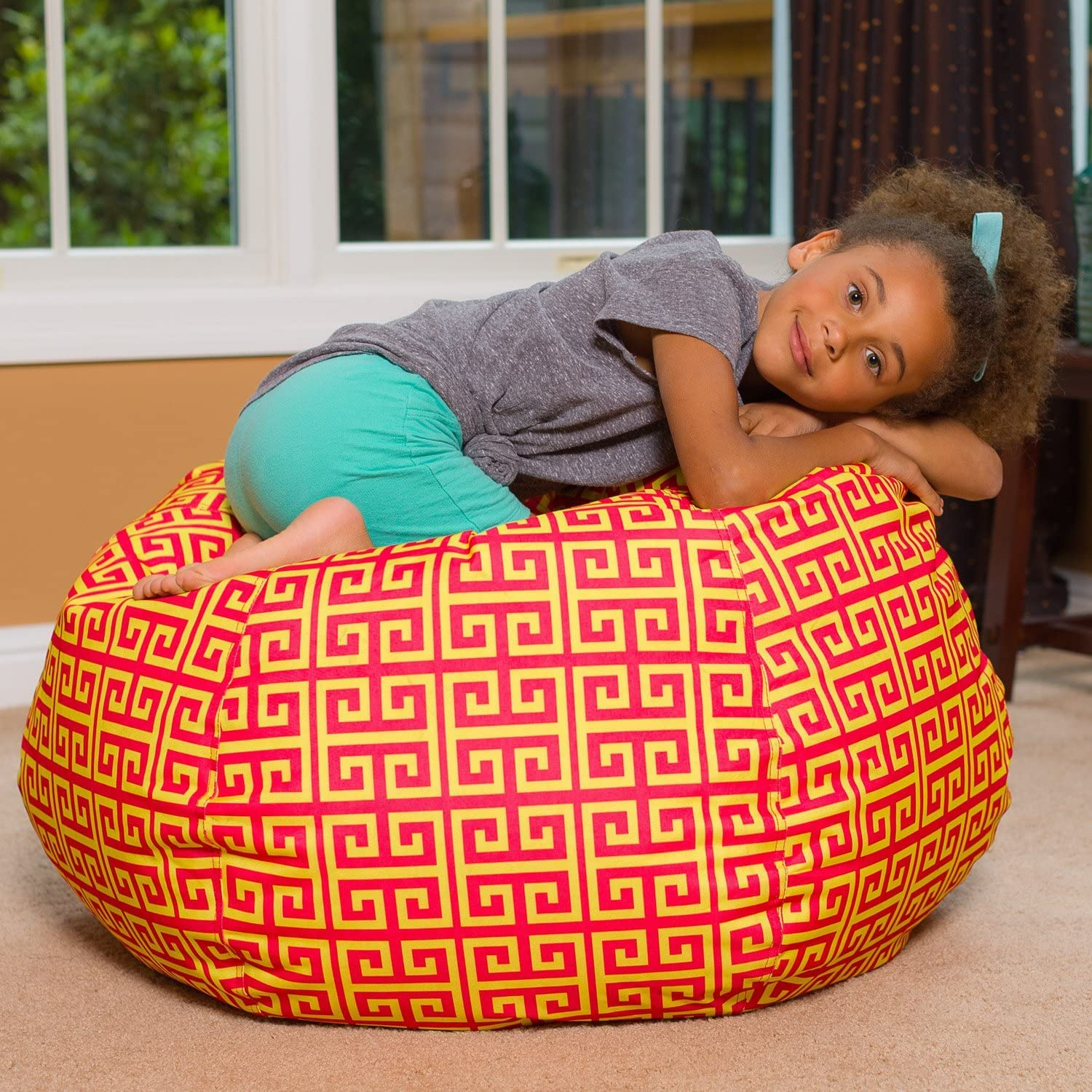 Posh Beanbags Big Comfy Bean Bag Chair with Removable Cover for Kids, Teens and