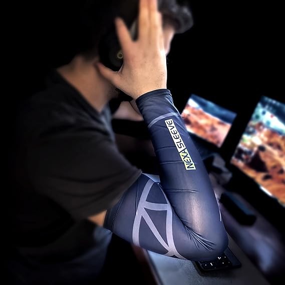 Nexa Sleeve Gaming Sleeve, Compression Arm Sleeves for Gamers and Athletes, Reduces Friction & Fatigue, Improves Circulation