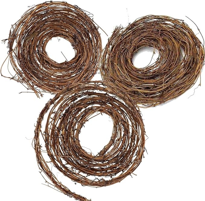 DIY Crafts Natural Grapevine Twig Garland Wreaths Decor 15-Feet for Wedding House Holiday Door Wall Decor (3PCS Green) Brand: cutepul