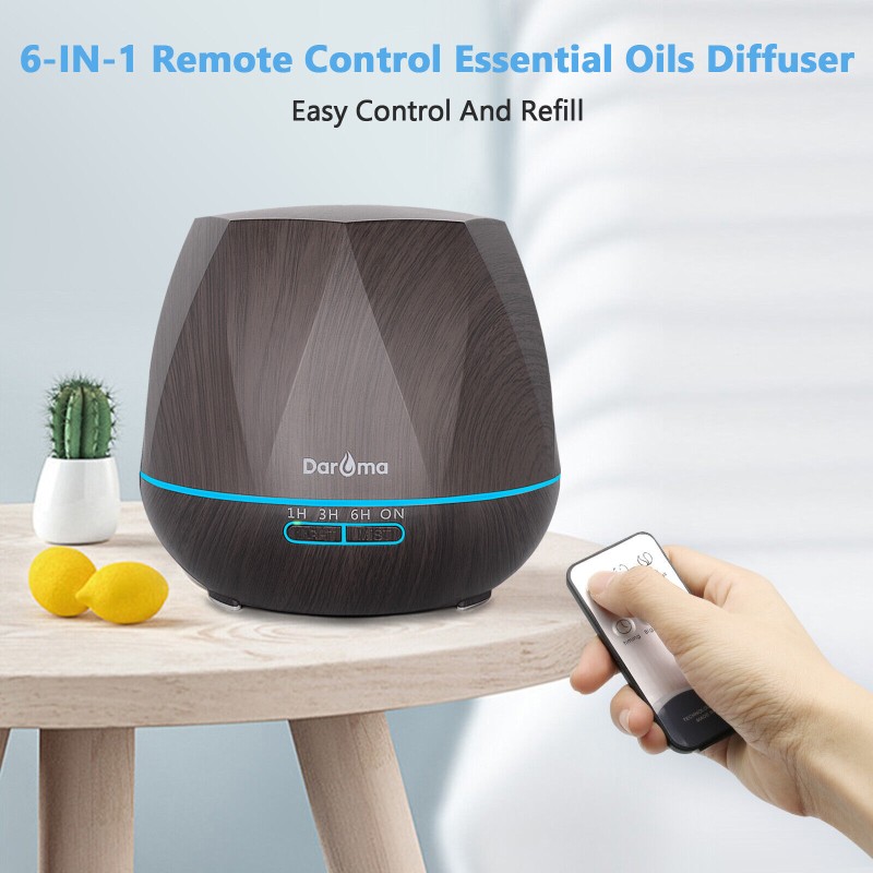 550ml Essential Oil Diffuser,5 In 1 Aromatherapy Ultrasonic Cool Mist Humidifier