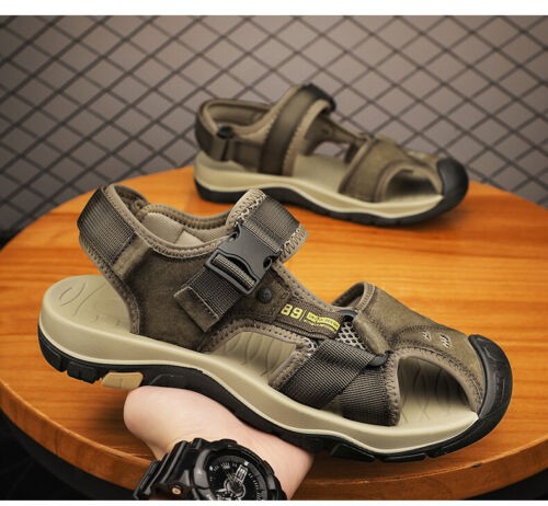 Men's Closed Toe Outdoor Beach Sport Fisherman Hiking Adventurous Sandals Shoes