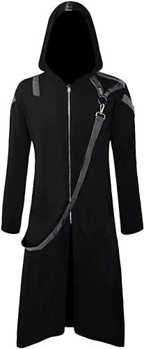 ZNZHKR Mens Steampunk Gothic Jacket Medieval Tailcoat Victorian Frock Coat