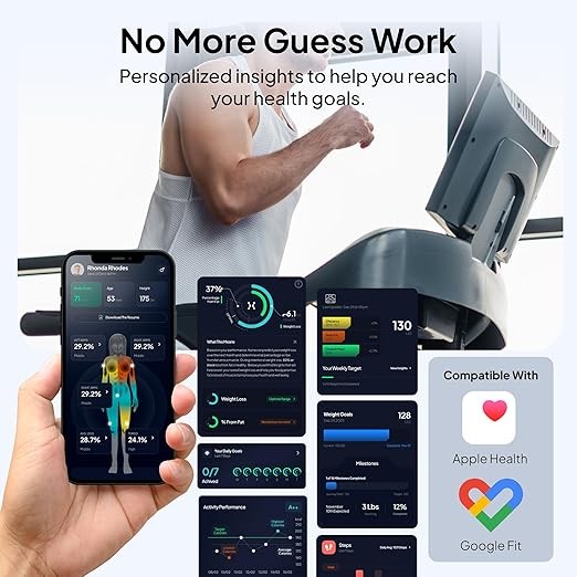 The Body Pod - Home Body Analyzer and Free Bluetooth App - 45+ Key Health Metrics - Accurate Personalized Data - Body Composition Scale - Smart Scale for Body Weight - HSA & FSA Eligible