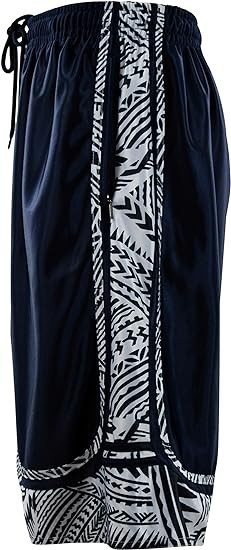Mens Gym Training Basketball Shorts with Zippered Pockets