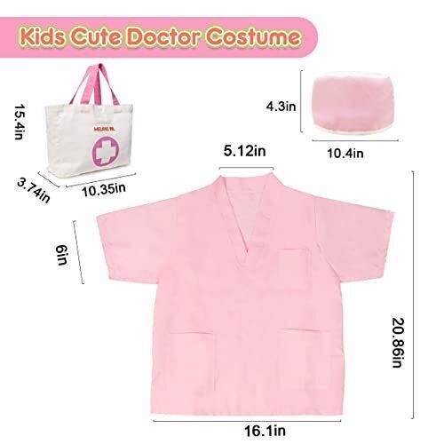 Meland Toy Doctor Kit for Girls - Pretend Play Doctor Set Dog Toy Carrying Ba...