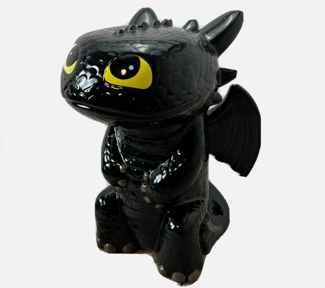 How to Train Your Dragon Toothless Ceramic Coin Bank 8�T Dream Works FAB